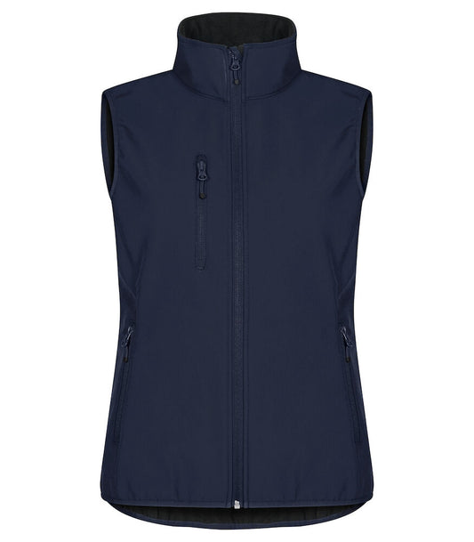 Clique Softshell Vest Dames Donkerblauw