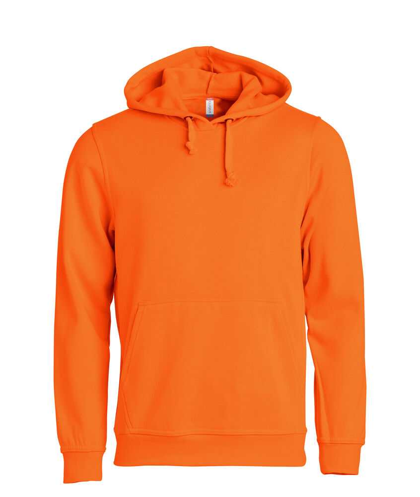 Clique Basic Hoodie Zichtbaarheid Oranje