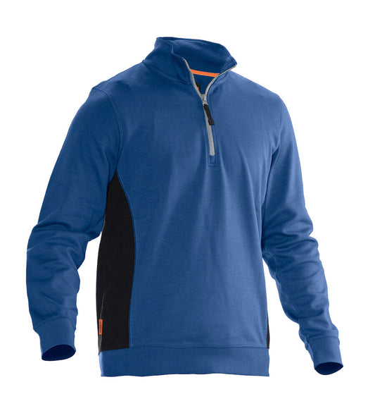 Jobman sweatshirt met halve rits